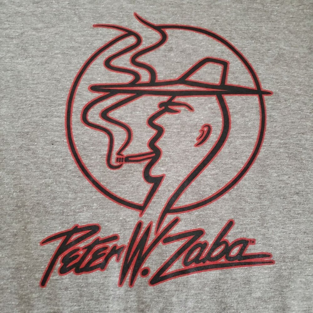 Marajuana Themed T-shirt I'm Just Resting My Eyes Peter W. Zaba Gray Size XL